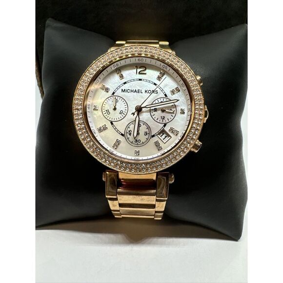 Michael Kors Parker MK5491 Women\'s Gold Stainless Steel Analog Dial Watch JNA199 main image 5